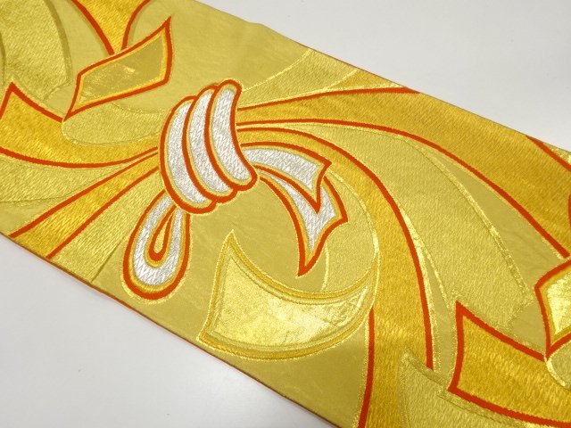 JAPANESE KIMONO / ANTIQUE FUKURO OBI / SILK / WOVEN NOSHI
